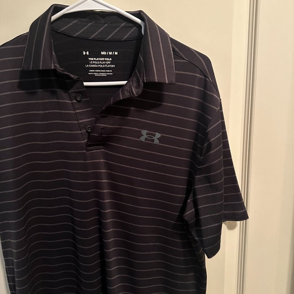 Under Armour Playoff Core Stripe Polo View 3